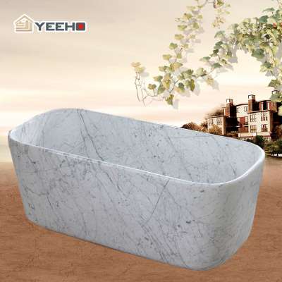 Beautiful natural marble carrara bathtub for bathroom