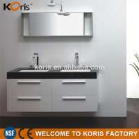 china manufacturer commercial artificial stone top bathroom sink double