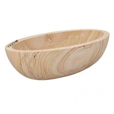 Yeeho custom size sandstone bath tub hand carved composite stone bathtub