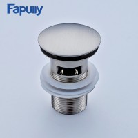 Fapully bathroom faucet parts accessories pop up sink drain nickel brush popup drain